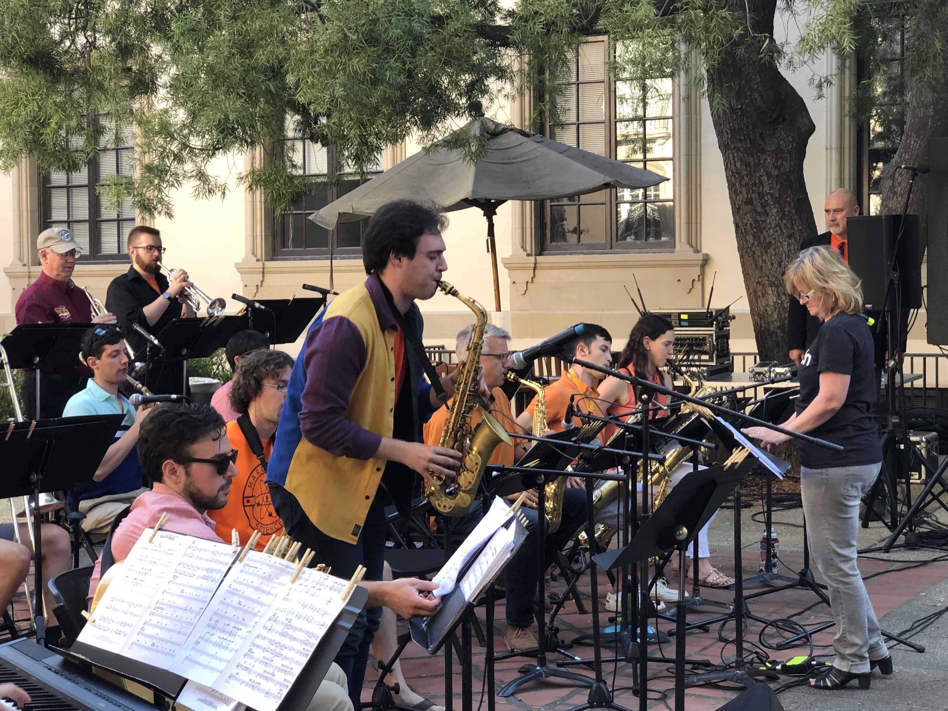 Playing at the Caltech Jazz Festival